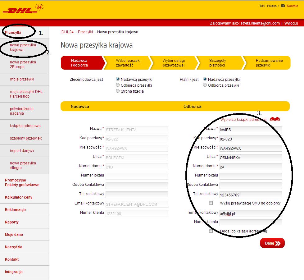 DHL24 INSTRUKCJA. Warszawa, sierpień DHL Parcel - PDF Darmowe pobieranie