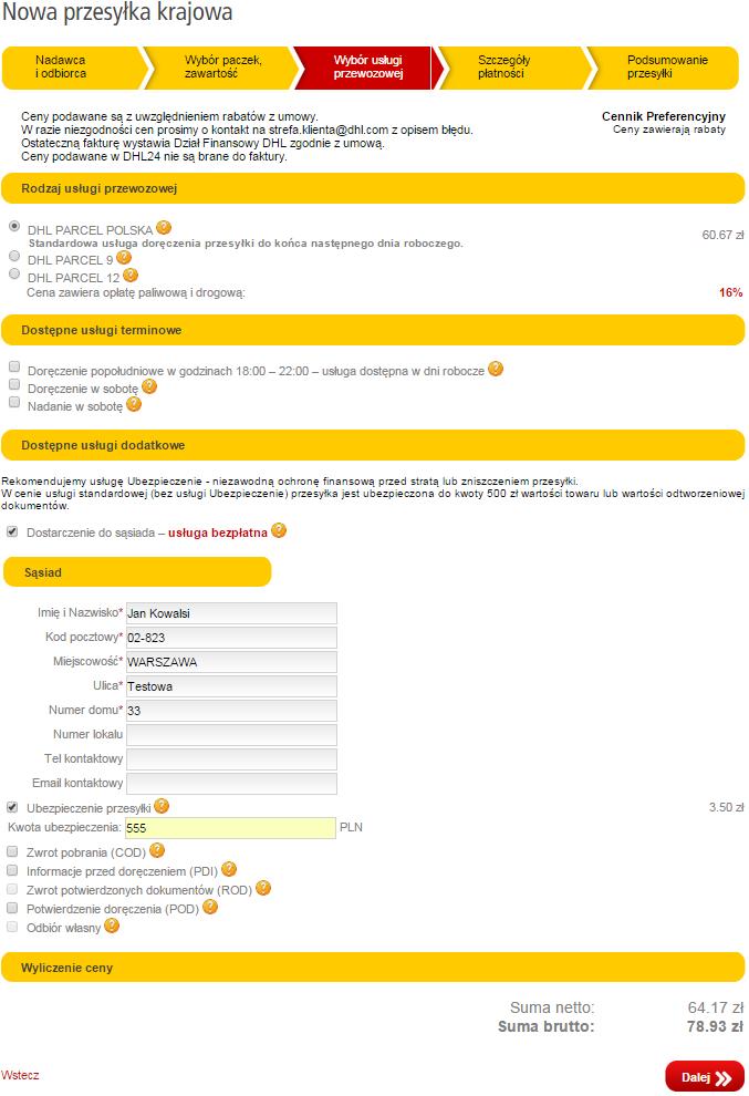 DHL24 INSTRUKCJA. Warszawa, sierpień DHL Parcel - PDF Darmowe pobieranie