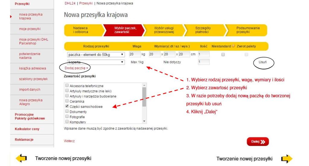 Tworzenie nowej