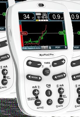 MyoPlus2 PRO 2 kanały MyoPlus4 PRO 2/4 kanały 2 kanały EMG i 2 lub 4 kanały stymulacji dla zaawansowanych zastosowań w diagnostyce i terapii niedowładów Powierzchniowa elektromiograﬁa (semg) to
