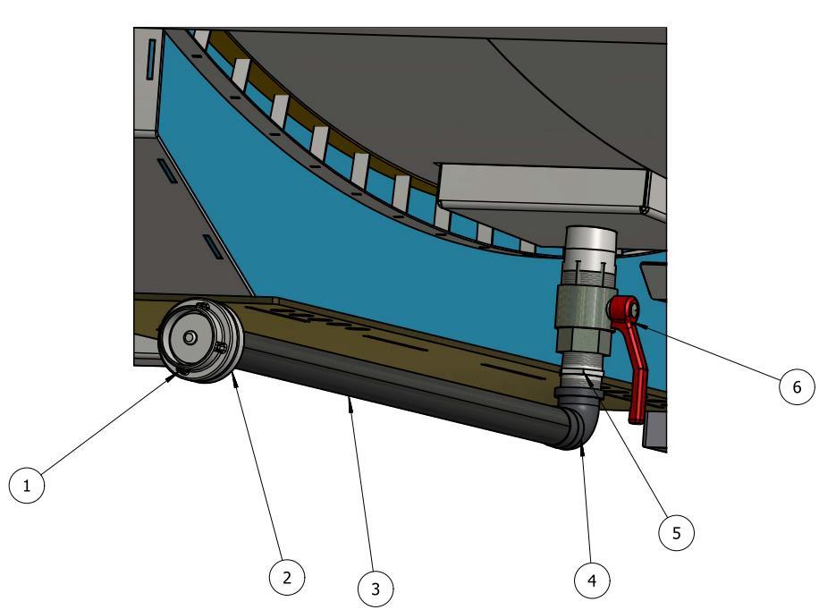 06 Bottom plug Sparepart 1 06.1 1 Pokrywa przyłącza 2 06.