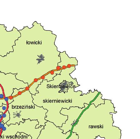 Identycznie jak w roku 2010 wzdłuż istniejącego odcinka A2 pomiary prowadzone były na terenie pow. poddębickiego i zgierskiego.