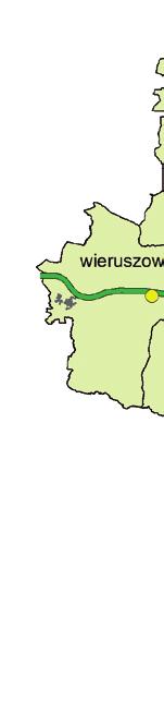 Przy planowanej A1 na terenie powiatu kutnowskiego, łęczyckiego, zgierskiego, m. Łodzi, łódzkiego wschodniego, piotrkowskiego grodzkiego i m. Piotrkowa tryb.