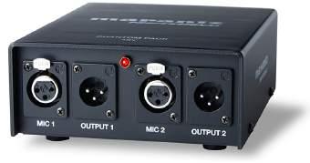 PHANTOM PACK Phantom Power Supply 48V 2-kanałowe zasilanie Phantom 48V wyjście z bardzo niskimi szumami tła solidna metalowa obudowa uniwersalne zasilanie (100-250V, 50-60Hz) NETTO EAN: 0694318019498