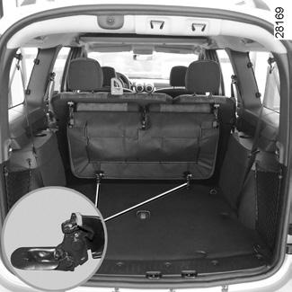 TYLNE FOTELE W DRUGIM RZĘDZIE (2/2) 4 4 Wyjmowanie foteli Zależnie od wersji pojazdu, wsunąć tylne pasy bezpieczeństwa w zaczepy; zależnie od wersji pojazdu, opuścić lub wyjąć zagłówki, jeśli pojazd