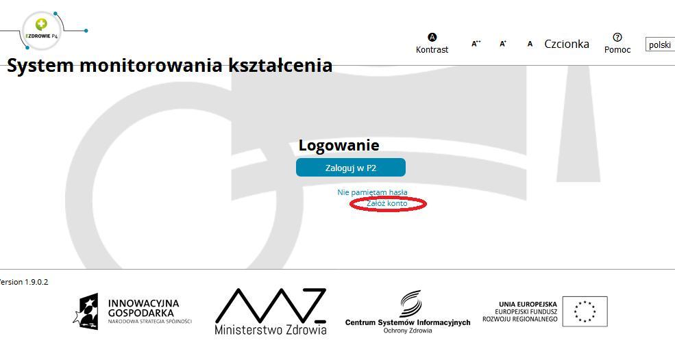 Kiedy posiadasz już profil zaufany epuap możesz przystąpić do rejestracji w SMK. 1. Wejdź na stronę https://smk.ezdrowie.gov.pl/login.jsp 2. Wybierz [Załóż konto] 3.