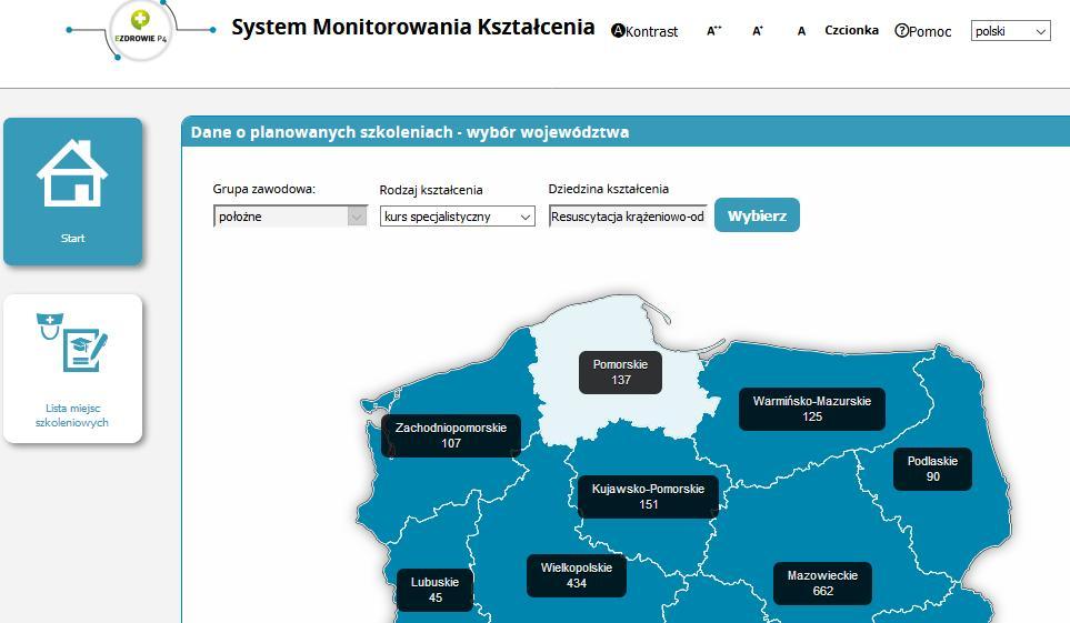 4. Wybierz województwo w