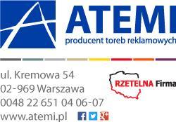 Wszelkie projekty wykonywane przez ATEMI, są jej własnością i nie mogą być powielane, kopiowane oraz przekazywane innym podwykonawcom.