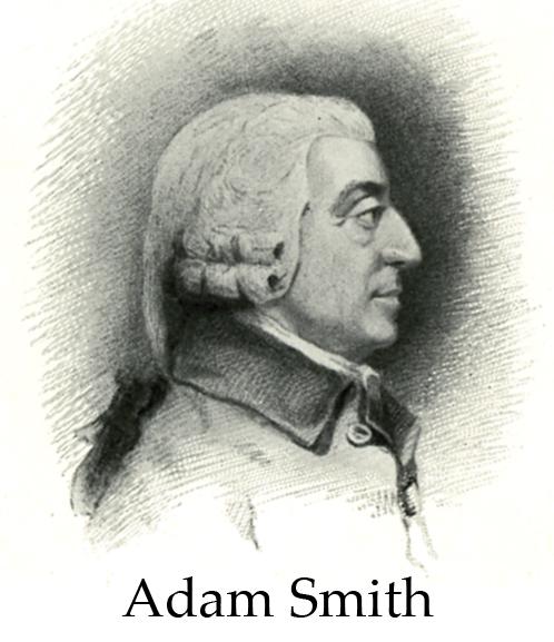 Adam Smith (1723 1790) Szkocki myśliciel i filozof, autor Badań nad naturą i przyczynami bogactwa narodów. Zwany również ojcem liberalizmu.
