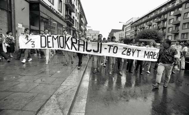 Jaruzelski musi odejść, manifestacja Solidarności Walczącej i Polskiej Partii Socjalistycznej-Rewolucja Demokratyczna, 22 czerwca. Fot.