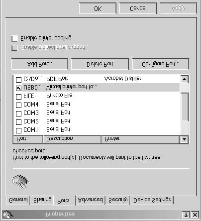 2. Wetknij męski wtyk Series A (a) do portu USB komputera lub właściwego koncentratora USB. b 3. Wetknij męski wtyk Series B (b) do portu USB z tyłu drukarki. a 4. Włącz komputer i drukarkę. 5.