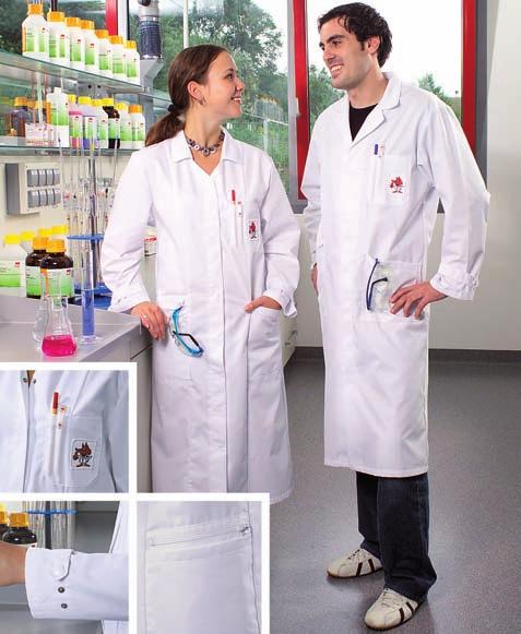 Odzież robocza Fartuchy laboratoryjne - Sekuroka Z włókien mieszanych (65% poliestru, 35% bawełny).