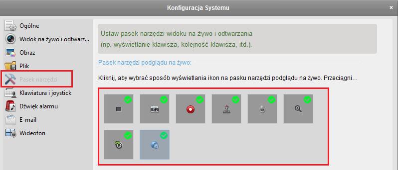 UWAGA - Jeżeli opcja konfiguracji jest niedostępna należy skontaktować się z administratorem systemu.