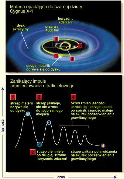 Czarne dziury Rentgenowski układ podwójny Cygnus X-1 badany w promieniowaniu ultrafioletowym przez HST.