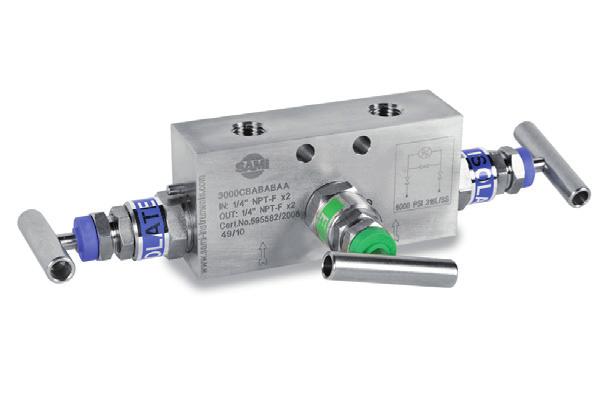 000 psi) - temperatura robocza dla uszczelnienia PTFE: -73 do +210 0 C - temperatura robocza dla uszczelnienia Grafoil: -54 do +550 0 C - średnica nominalna :4 mm - materiał korpusu : S316,