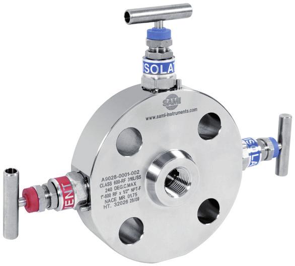 5 w rozmiarach od ½ do 3 (DN 15 do DN 80) - zakres ciśnień wg ANSI od 150 do 2500 lbs - dostępne wersje kołnierzy zgodne z normą API 6A od 1-13/16 do 2-9/16 dla ciśnień do 10.