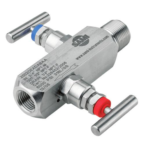 000 psi) - temperatura robocza dla uszczelnienia PTFE: -73 do +210 0 C - temperatura robocza dla uszczelnienia Grafoil: -54 do + 550 0 C - średnica nominalna: 4 mm - materiał