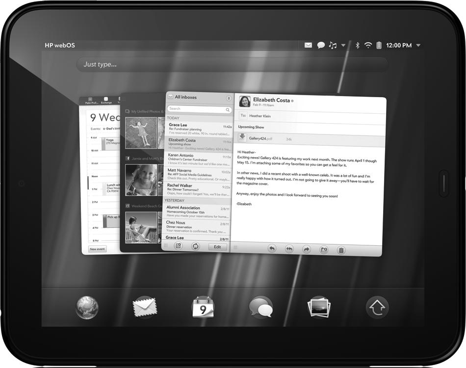 22 Rozdział 1: Poznajemy urządzenia do czytania TouchPad był przedstawiany jako ipad killer oraz Android killer! Jednak sprzedaż była fatalna.