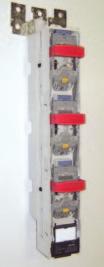 Vertical design fuse switches and vertical design disconnectors TRIVER + Rozłączniki bezpiecznikowe listwowe i rozłączniki izolacyjne listwowe TRIVER + Range / Zakres produktów 438 Type 438