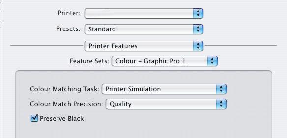 W menu [Zadanie dopasowywania kolorów] (6) wybierz pozycję [Symulacja drukarki].