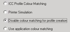 Aby korzystać z funkcji dopasowania kolorów w aplikacji, należy zaznaczyć opcję [Użyj dopasowania kolorów aplikacji]. Ta opcja całkowicie wyłącza zarządzanie kolorami przez drukarkę.