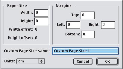 podawania papieru i wybierz rzeczywisty rozmiar papieru drukarki na liście rozwijanej [Konwersja]. MAC OS 9 UWAGA Ilustracja procedury przedstawia okno sterownika Apple LaserWriter.