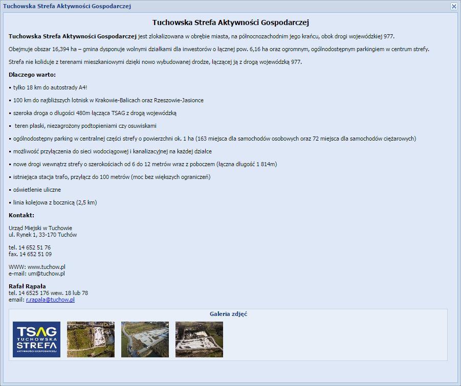 Rys. 13 Okno z informacjami