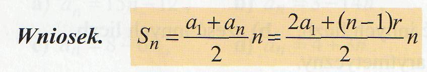 Ćw.25. Zrobić w domu: Sumę n początkowych wyrazów pewnego skończonego ciągu arytmetycznego obliczył (będąc dzieckiem), nie dodając wyrazu po wyrazie, Carl Friedrich Gauss (1777-1855).