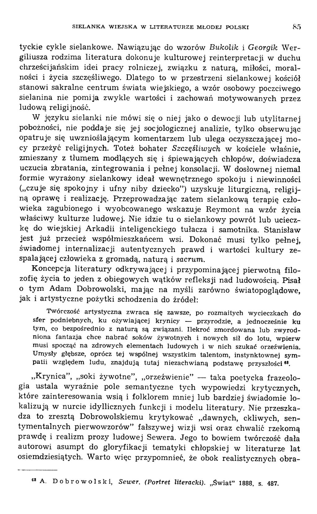 tyckie cykle sielankowe.