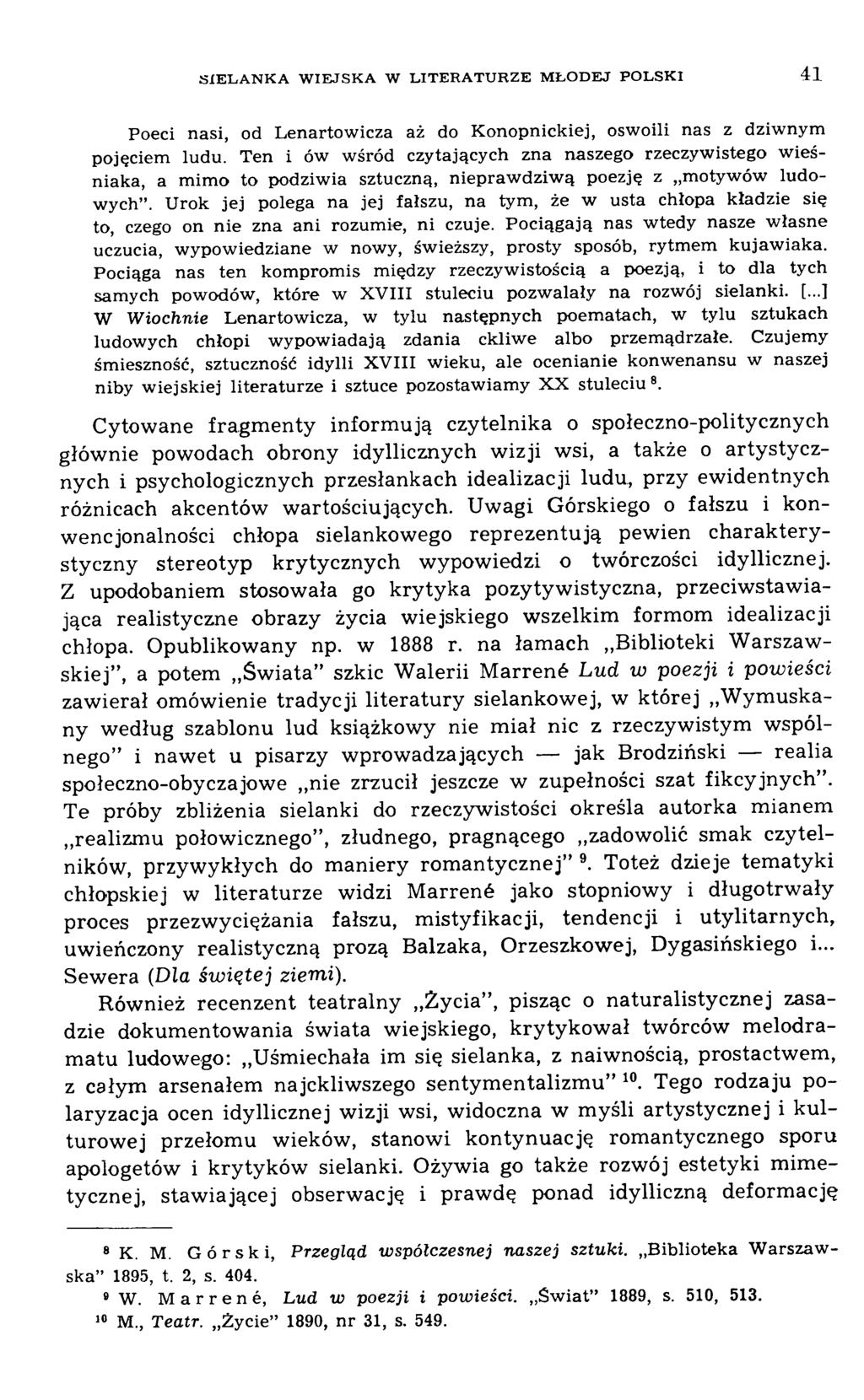 Poeci nasi, od Lenartowicza aż do Konopnickiej, oswoili nas z dziwnym pojęciem ludu.