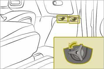 Po użyciu należy ją ponownie umieścić w tym miejscu. X Przechylić fotel kierowcy do przodu. X Wyjąć apteczkę :. Wyjmowanie gaśnicy Gaśnica znajduje się pod fotelem pasażera z przodu.