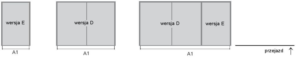 Wymagane szerokości w garażach podziemnych Wszystkie wymiary są gotowymi wymiarami minimalnymi. Wymiary w cm.