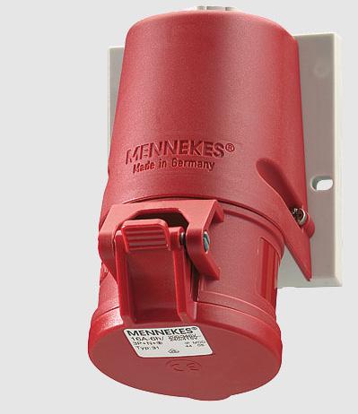 Gniazda przemysłowe 16-125A Gniazda stałe IP44 GS163T