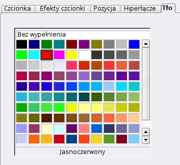 Formatowanie znaku - pozycja Zakładka Pozycja pozwala na ustawienie indeksów(górny, dolny) obrotu tekstu o 90 lub 270 stopni) i pisanie tekstu drukiem ściśniętym lub rozstrzelonym Wybierając z grupy