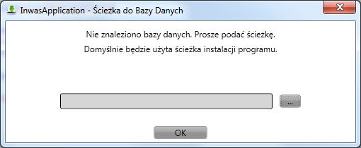 Aplikacja InwasApplication przeznaczona jest do pracy na komputerze użytkownika. Przy uruchamianiu sprawdzany jest dostęp do bazy danych.