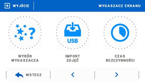 B) USTAWIENIA DATY Opcja ta służy do ustawienia daty, która wyświetlana jest na ekranie głównym.