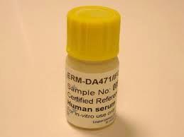 nephelometric immunoassay) ERM-DA471/IFCC wprowadzony w 2010 roku Grubb A, First certified