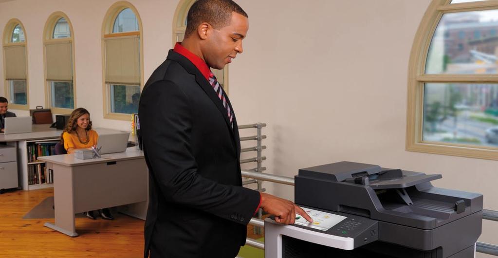 Seria Lexmark XM7100 Rozwiązania branżowe Wydruki o profesjonalnej jakości to tylko początek Wykorzystując nasze doświadczenie w róznych branżach, możesz zwiększyć wydajność i produktywność procesów
