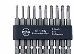 Wiha Bity Professional. Wiha Bity Professional - wszystko inne niż standard. Forma E 6,3 (1/4"). Forma E 6,3 (1/4"). 7045R Bit Professional, TORX z MagicSpring, forma E 6,3.