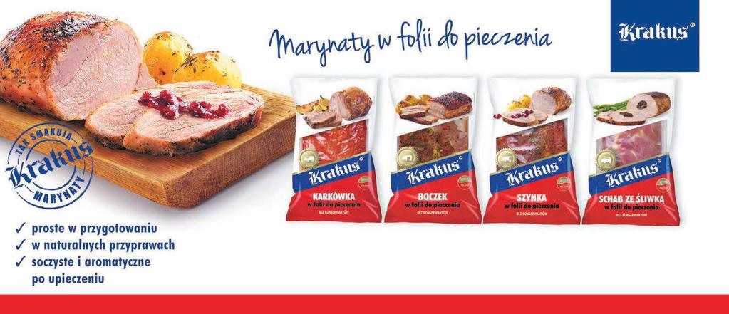 275 g 6,49* (6,82 ) Szynka od szwagra opak. ok. 700 g 18,89* (19,84 ) Kiełbasa myśliwska opak. 360 g 9,59* (10,07 ) Boczek klasyczny wędzony opak. ok. 1 kg 24,99* (26,24 ) Kiełbasa śląska z szynki opak.