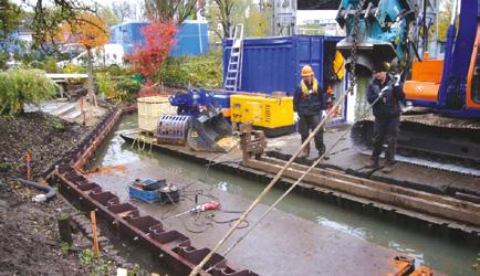 Grodzice winylowe EcoLock Jelcz-Laskowice, Polska Modernizacja obwałowań GW-610/9,0 2013 Utrecht,