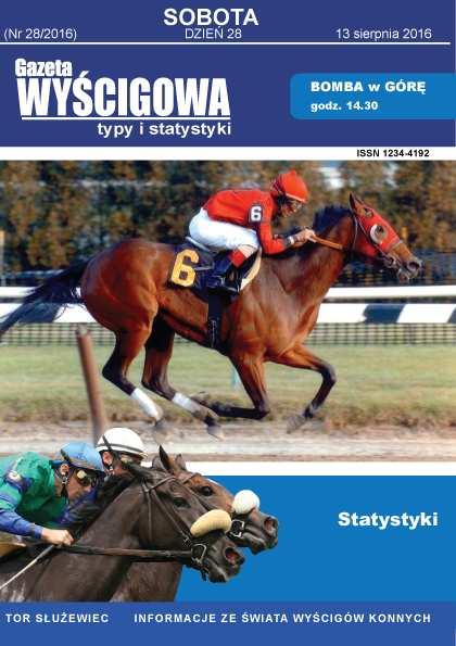 1 godz. 12 30 SUMA NAGRÓD 15 750 zł. (I 9000; II 3600; III 1800; IV 900; V - 450) Handicap dla 3l. i st. koni II grupy. Dystans 2000 m. PARADISE BAY kl. c. gn. 3 l. 158-171-19 / 161-174-19 dŝ. T.