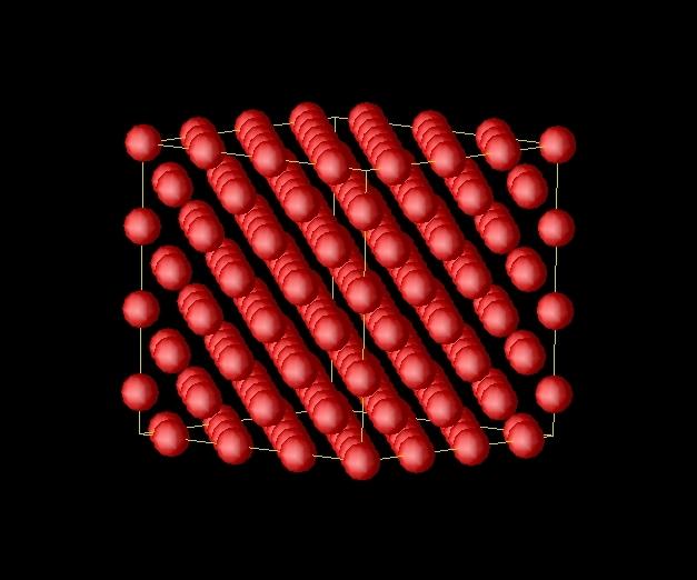 Konfiguracja początkowa fcc x(1) = 0.0 y(1) = 0.0 z(1) = 0.0 x() = 0.