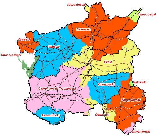 pomorskie; 25,40% powiat chodzieski, człuchowski czarnkowsko- trzcianecki,