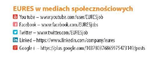 Jak się z nami skontaktować? Sieć doradców i asystentów EURES obejmuje obszar całej Polski. Dane kontaktowe do doradców i asystentów EURES znajdziesz na stronie: www.eures.