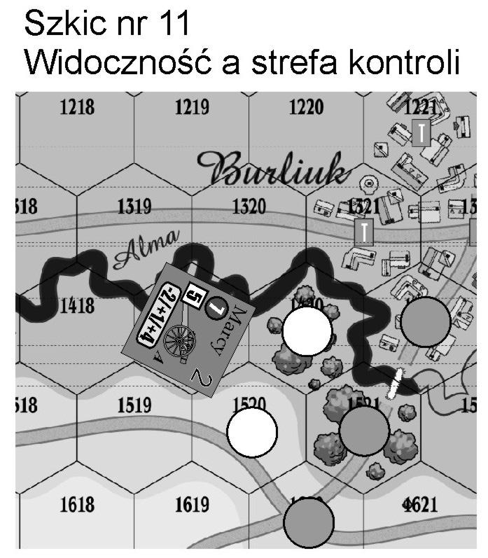 5 Oddział nie ma obowiązku zatrzymania się w strefie kontroli przeciwnika każdy ruch w strefie kontroli bądź wejście do tej strefy powoduje możliwość reakcji przeciwnika. VI.