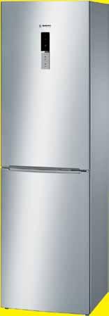 rozmrażania Bez szronu na przechowywanych produktach 59,5 cm 60 cm INOX 60 cm INOX 335l POJEMNOŚĆ 320l POJEMNOŚĆ 315l POJEMNOŚĆ 4 szklane półki Komora Zero 4