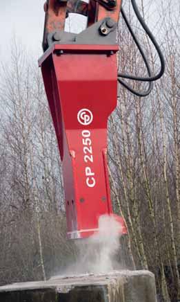 Ciężkie młoty hydrauliczne Informacje ogólne masa młotów 2.200 kg 4.