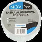 aluminium warstwa przylepna: hot-melt Specyfkacja techniczna: kolor srebrny szerokość 50 mm grubość 0,08 ± 0,025 mm wzdłużenie względne 3% paroprzepuszczalność 0,1 g/m 2 /24h