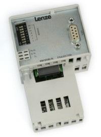 ) masa: 0,3 kg 30 Moduł interfejsu PROFIBUS DP do przetwornicy częstotliwości Lenze 8400 LM8932 1 zespół przyłączeniowy urządzenia podrzędnego magistrali Profibus profil komunikacyjny Profibus DP-V0